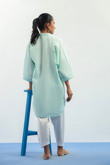 Dyed Jacquard Kurti