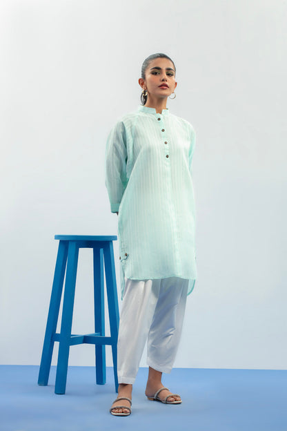 Dyed Jacquard Kurti