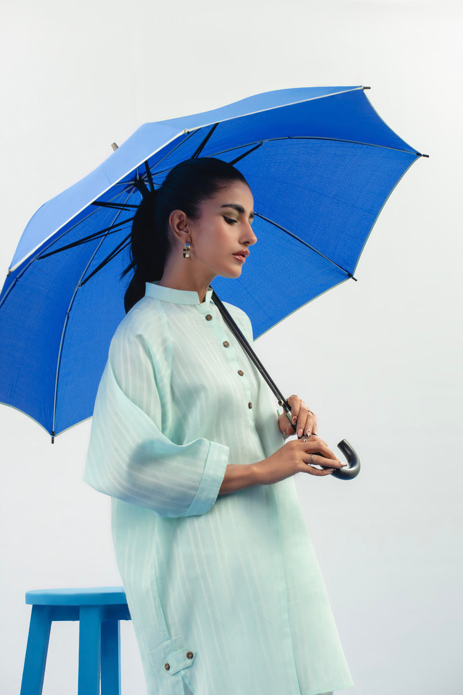 Dyed Jacquard Kurti