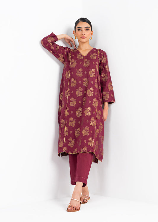 Dyed Jacquard Kurti