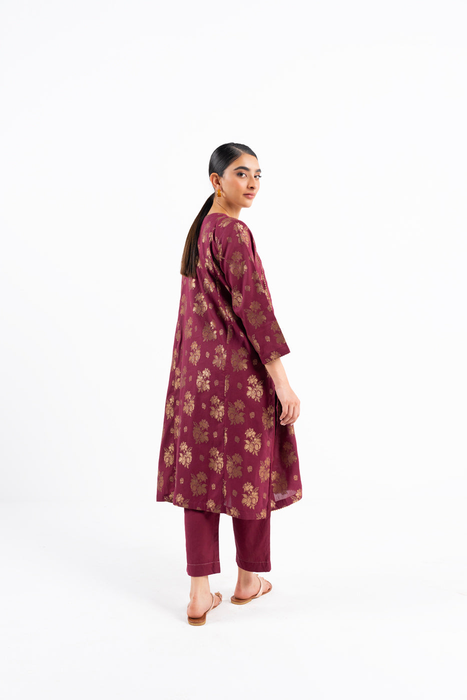 Dyed Jacquard Kurti