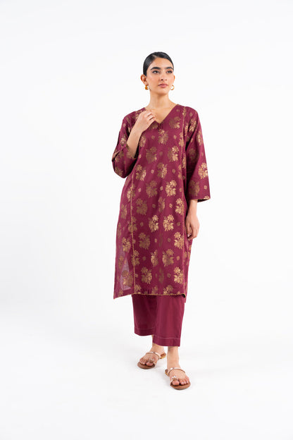 Dyed Jacquard Kurti