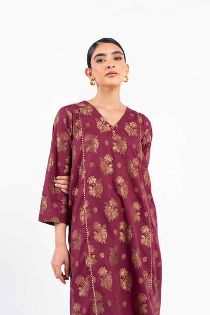 Dyed Jacquard Kurti
