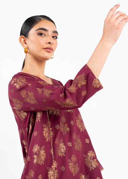 Dyed Jacquard Kurti