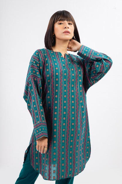 Dyed Dobby Kurti