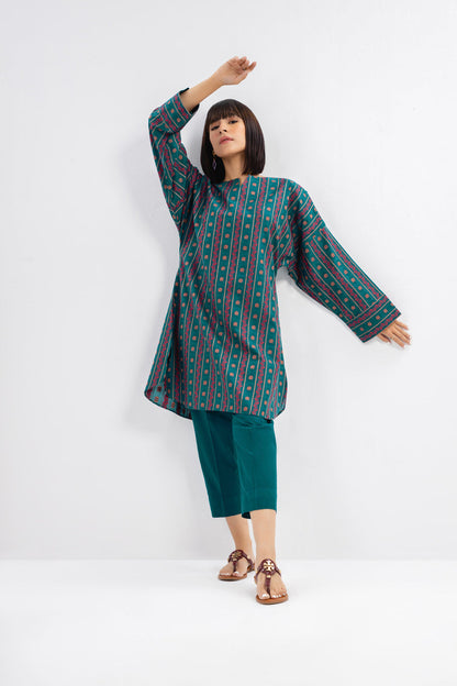 Dyed Dobby Kurti