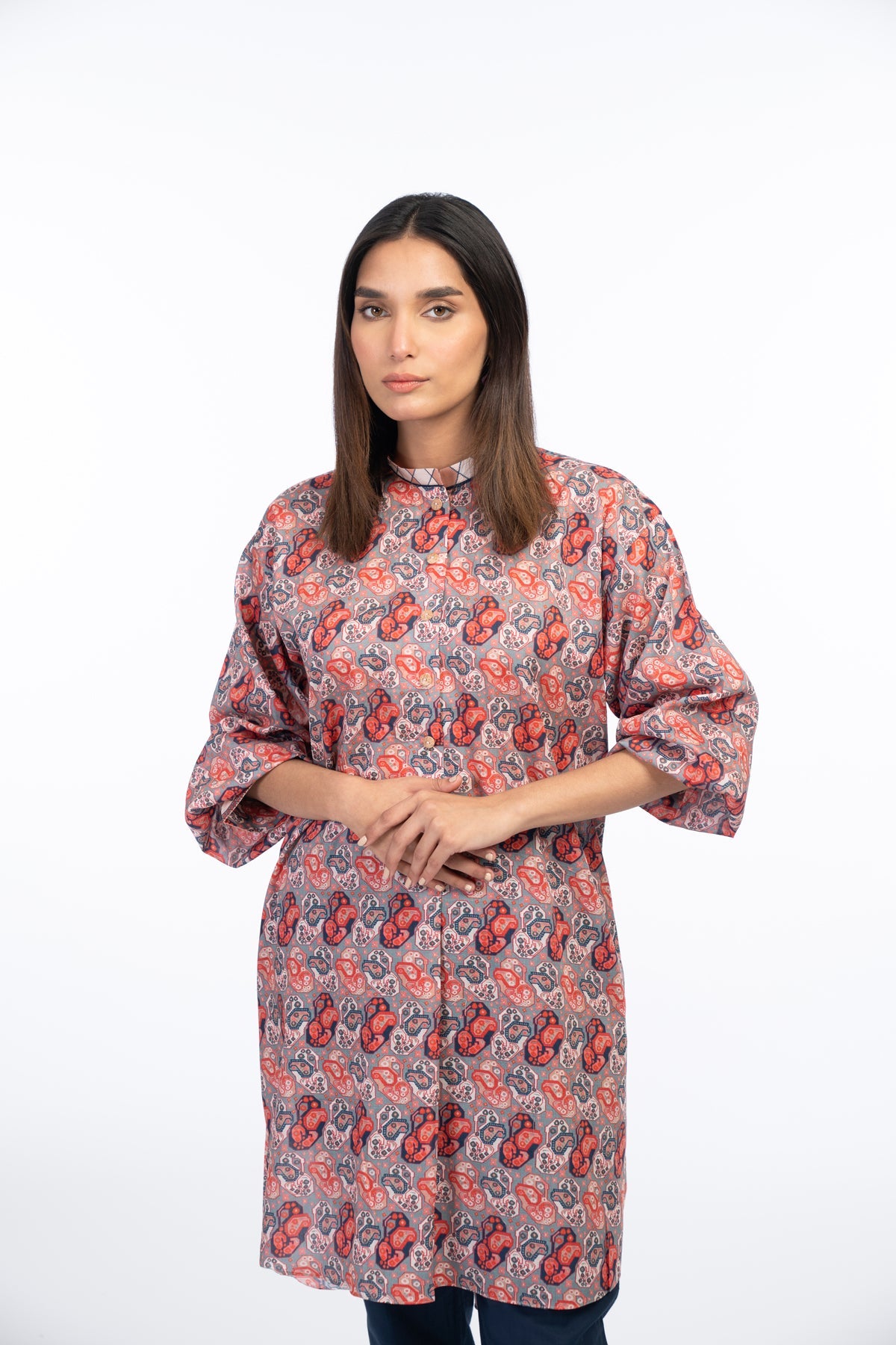 Printed Cambric Kurti