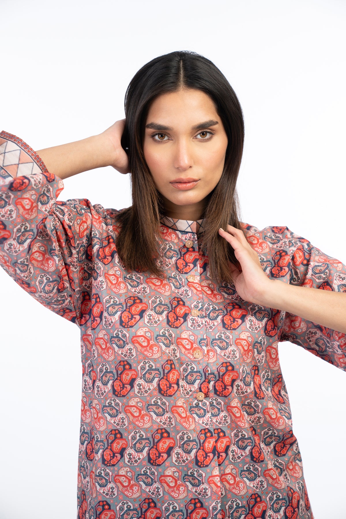 Printed Cambric Kurti