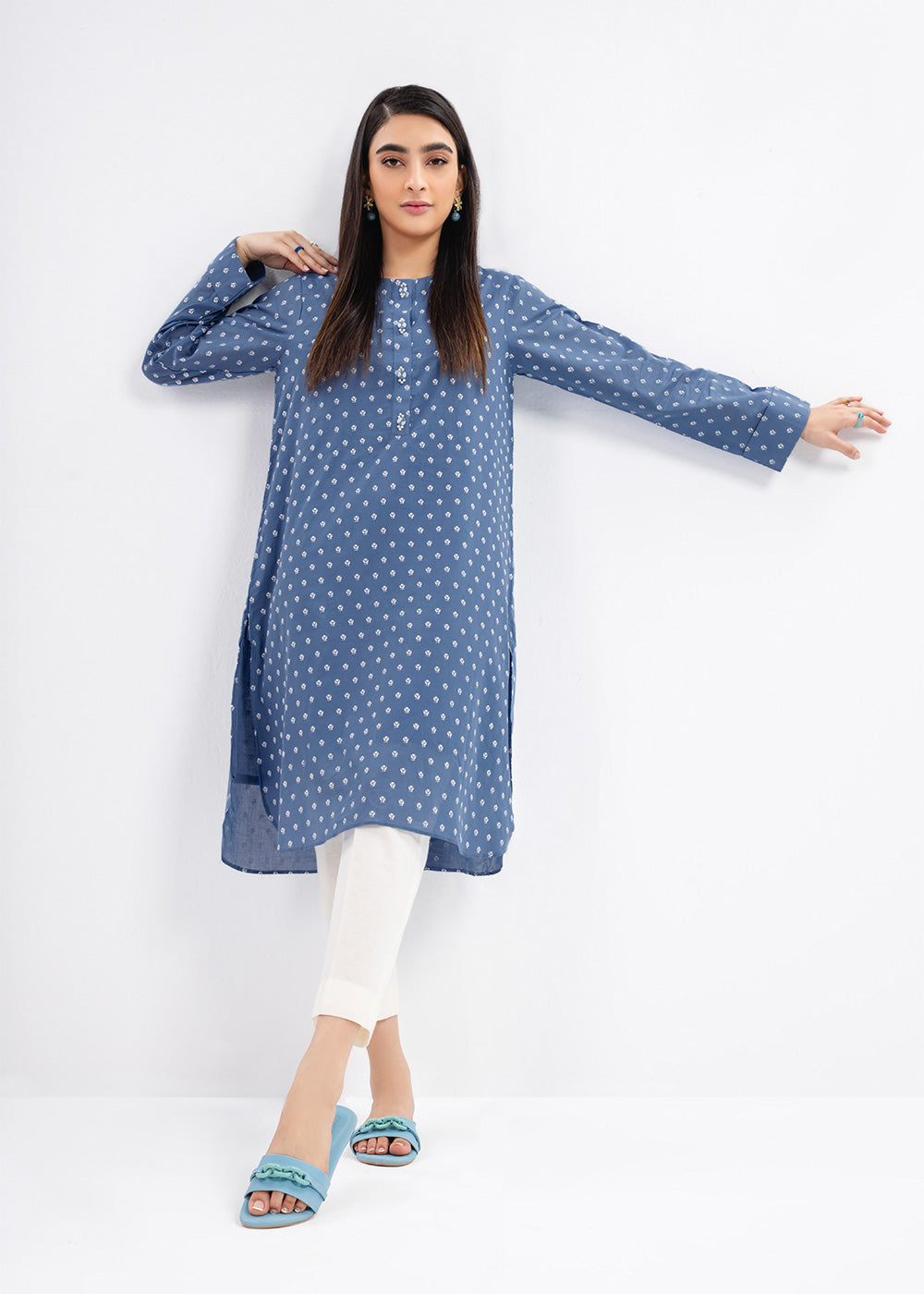 Printed Cambric Kurti