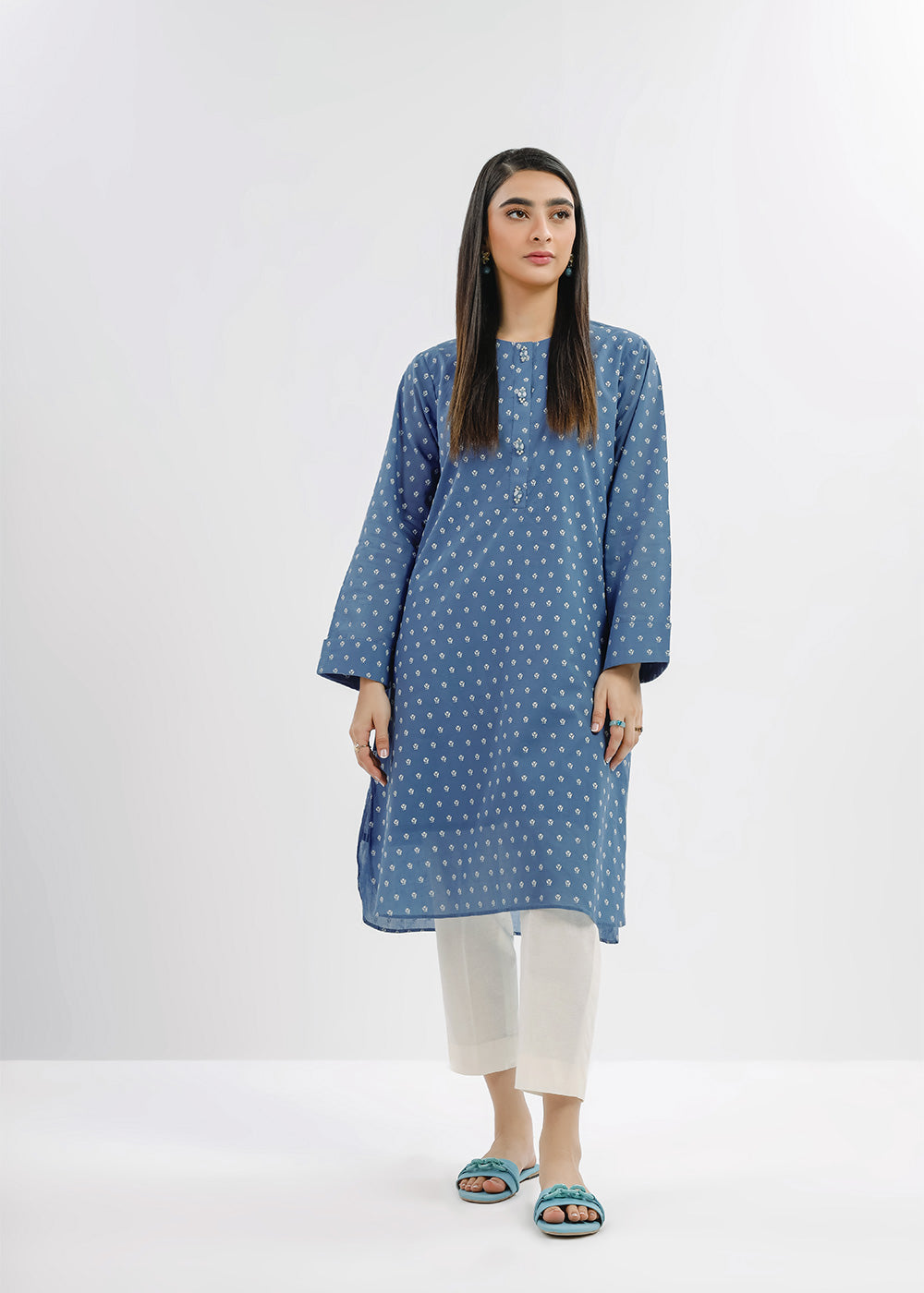 Printed Cambric Kurti