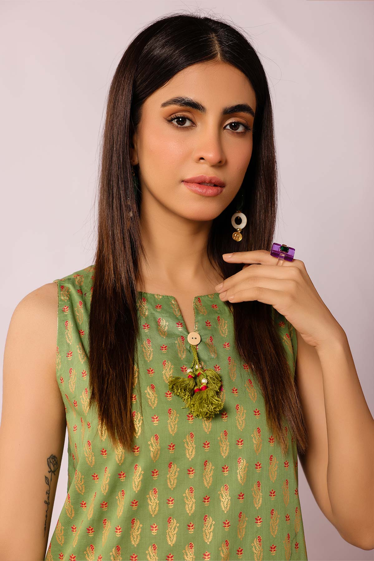 Printed Cambric Kurti