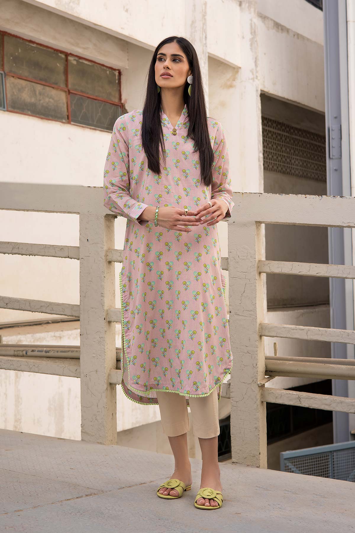 Printed Cambric Kurti
