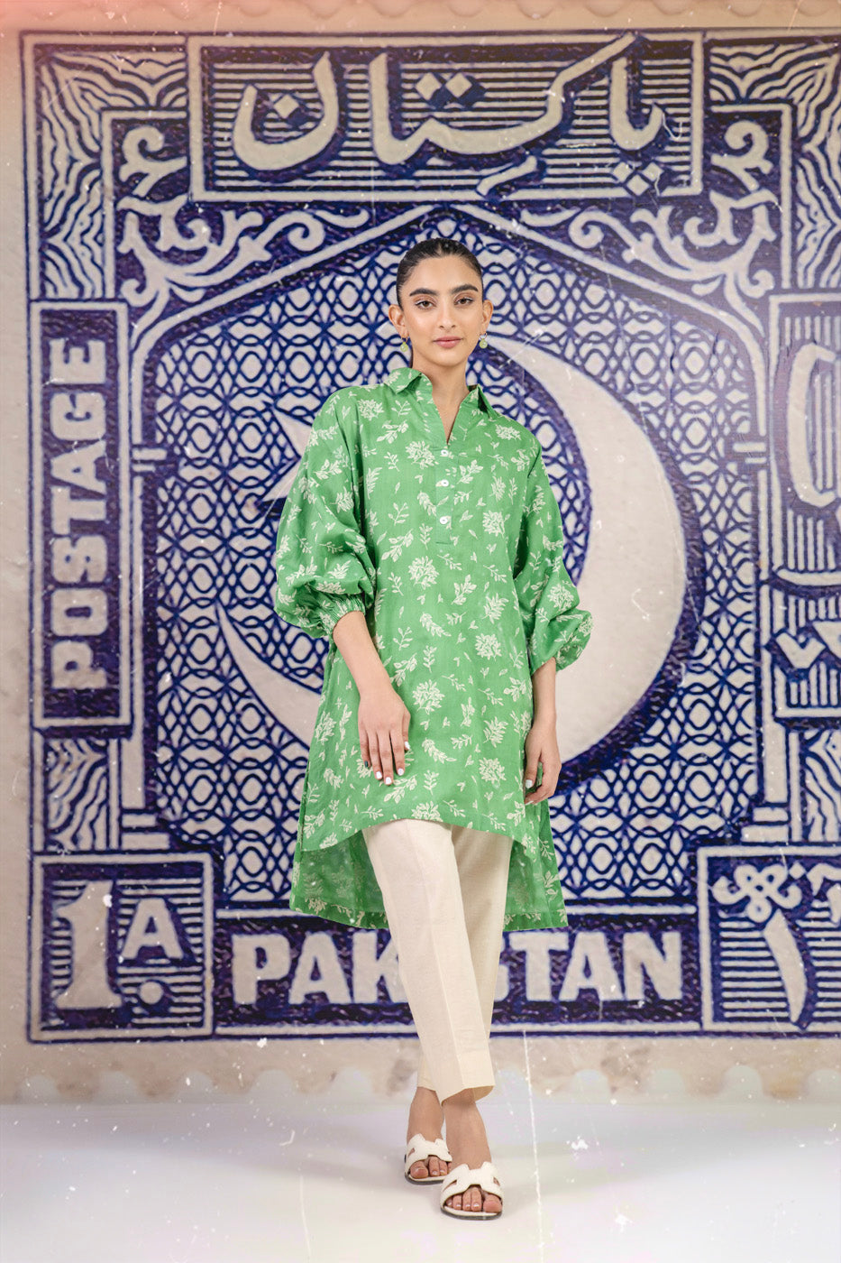 Printed Cambric Kurti