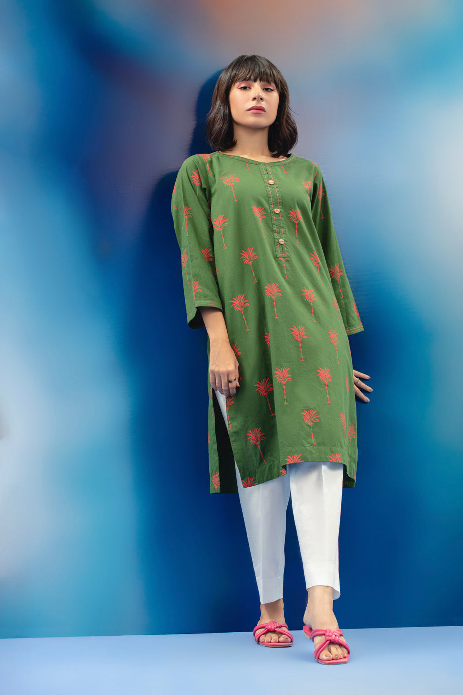 Printed Lawn Kurti