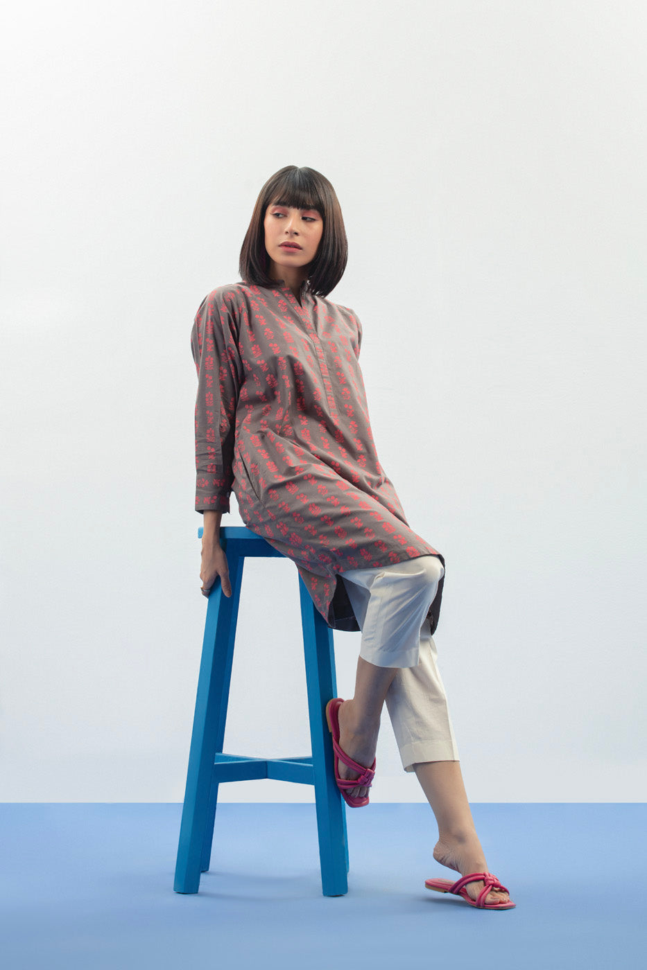 Dyed Printed Kurti