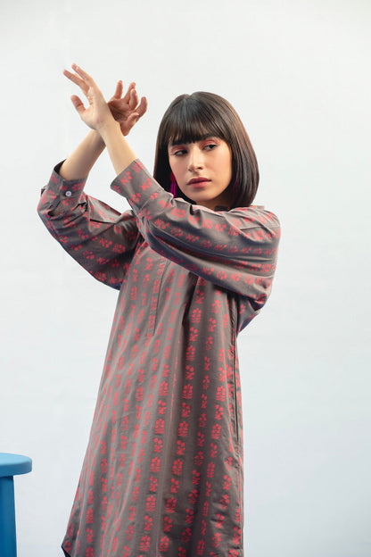 Dyed Printed Kurti