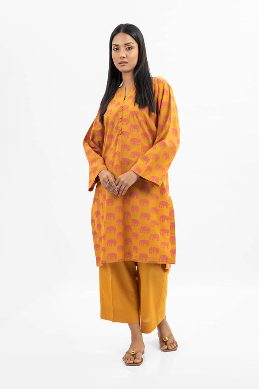 2 Pc Printed Yarn Dyed Outfit