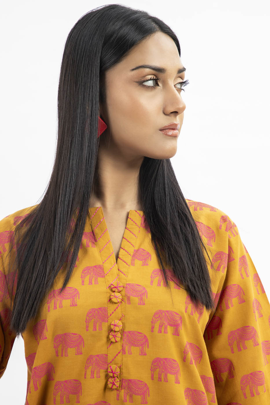 2 Pc Printed Yarn Dyed Outfit