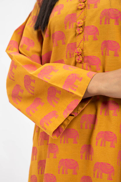 2 Pc Printed Yarn Dyed Outfit