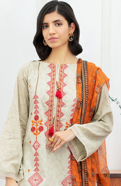 Orient - Unstitched 3 Piece Embroidered Jacquard Suit