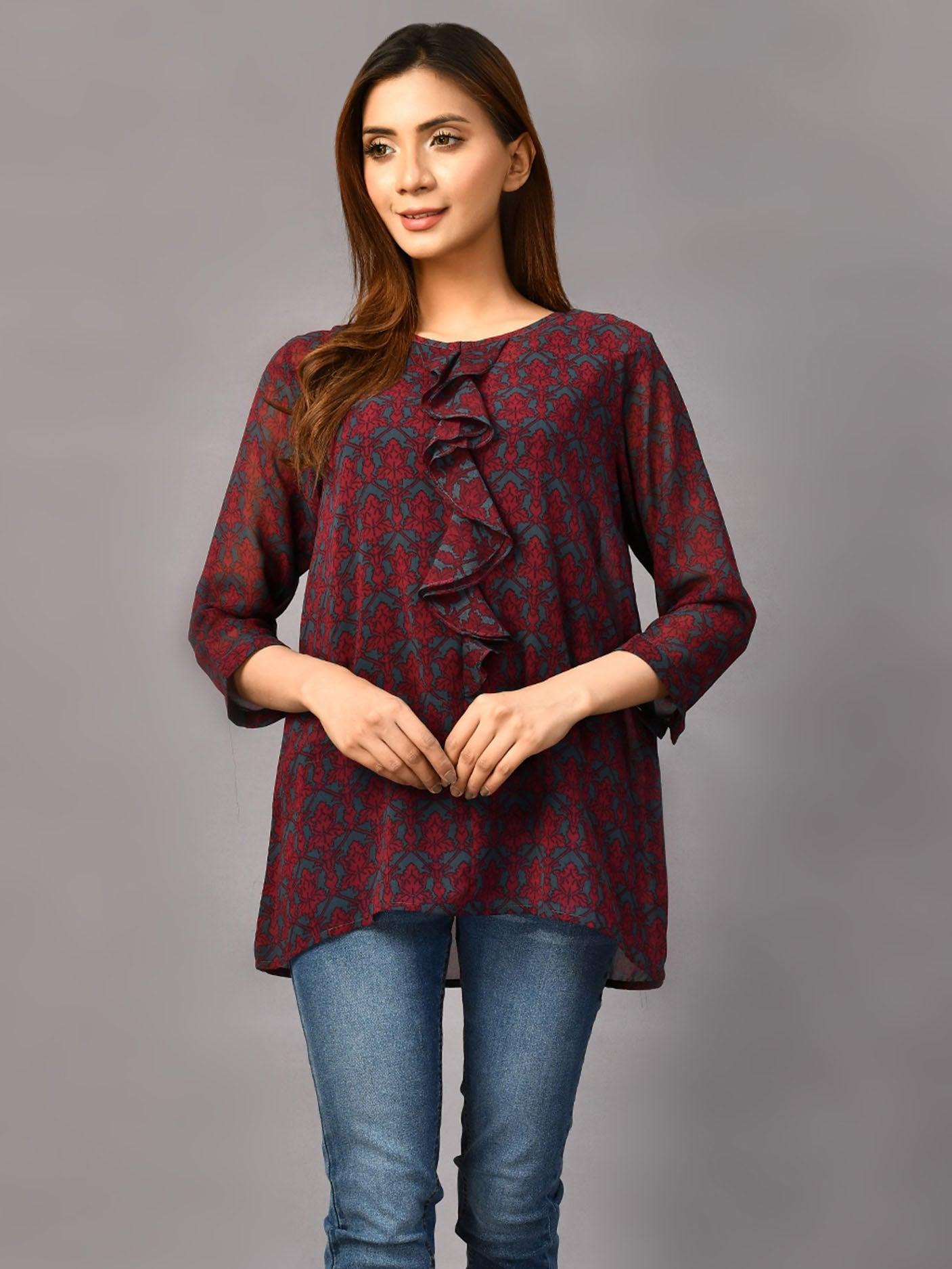 Limelight - Printed Chiffon Top