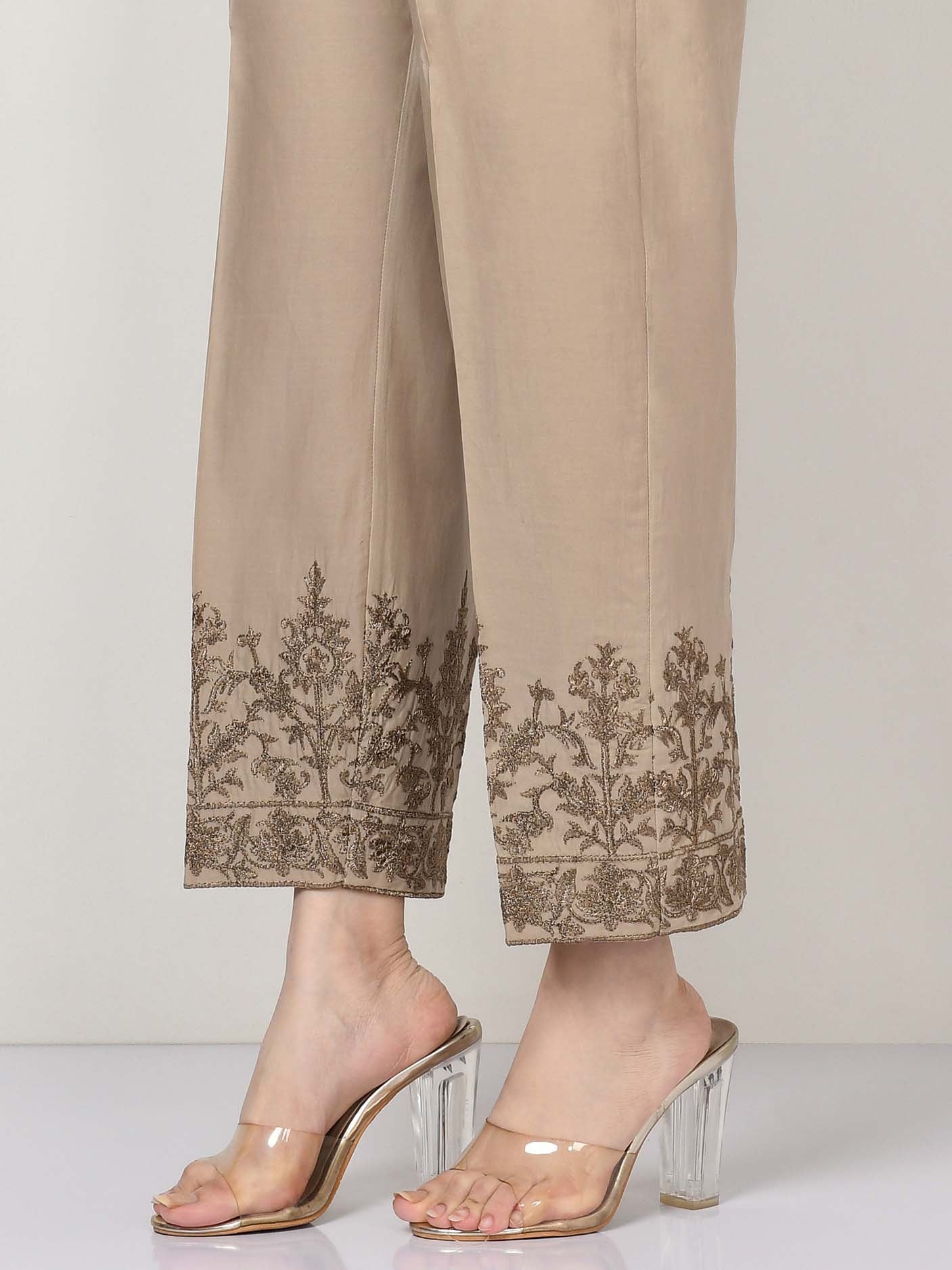 Embroidered Cambric Trouser