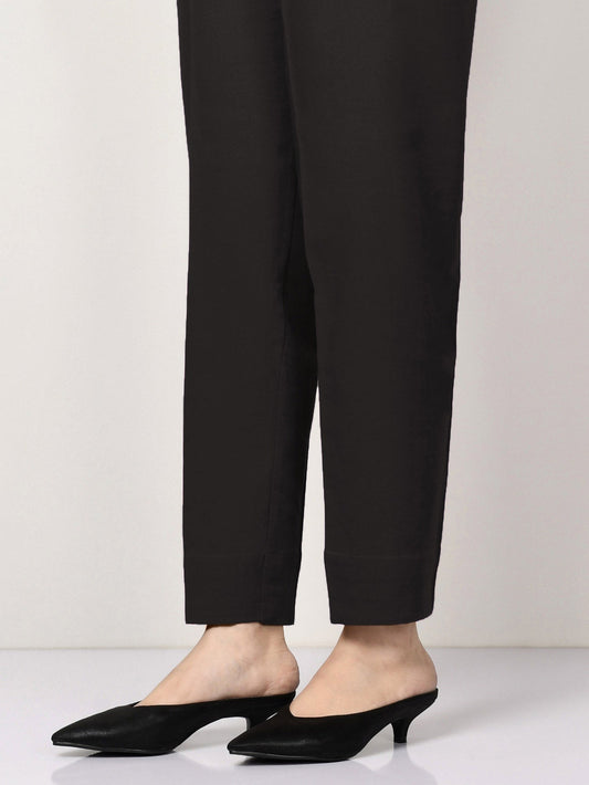 Limelight - Raw Silk Trouser -  Black