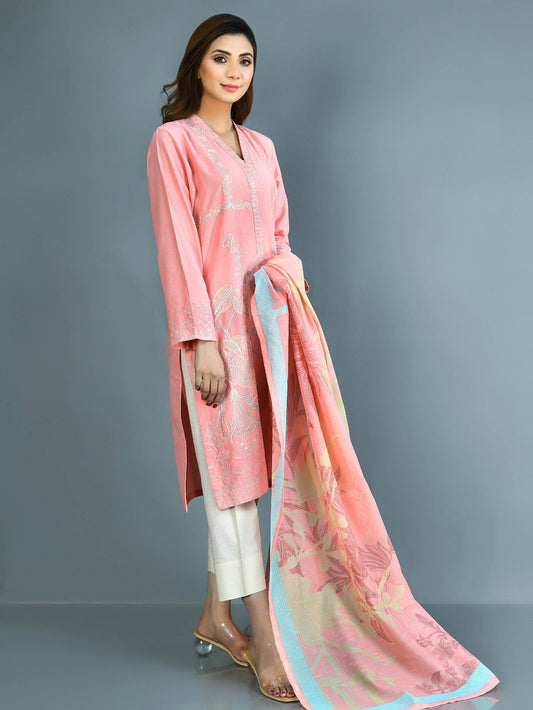 Limelight - Embroidered Lawn Suit