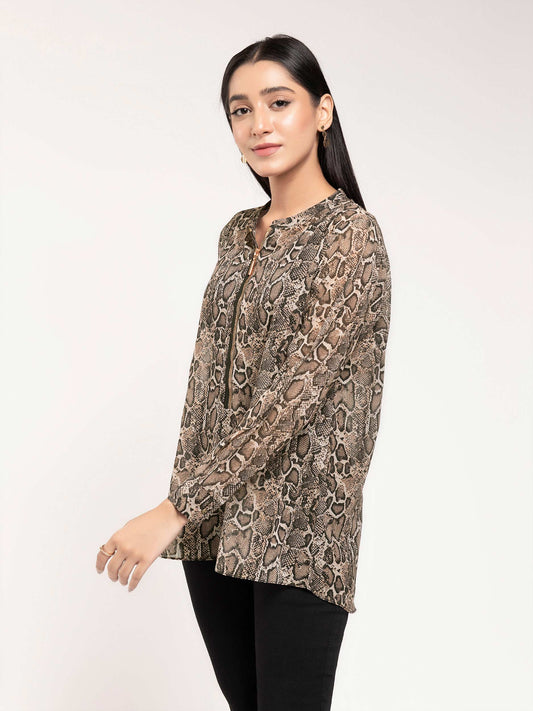 Limelight - Printed Chiffon Top