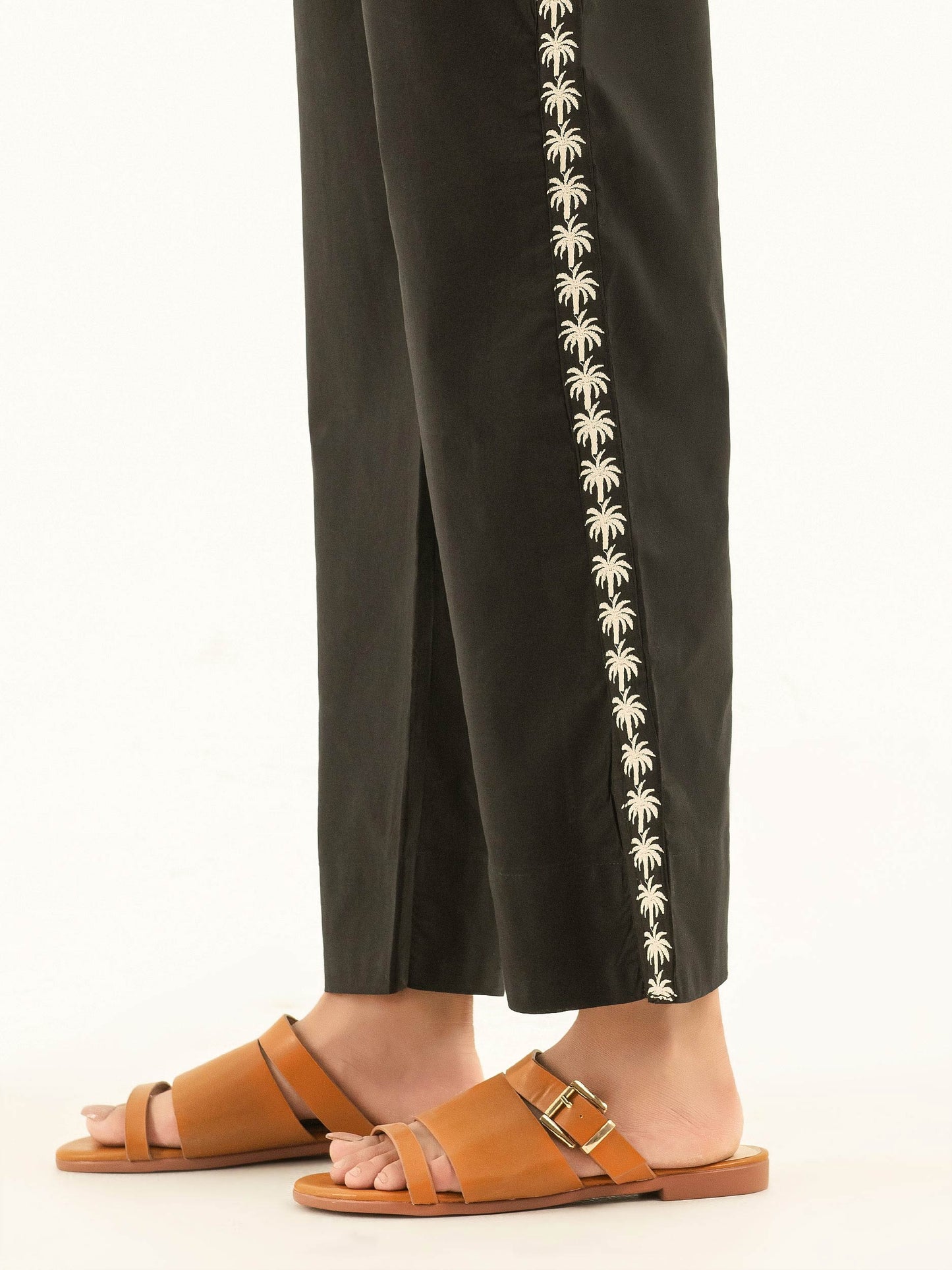 Embroidered Cambric Trousers