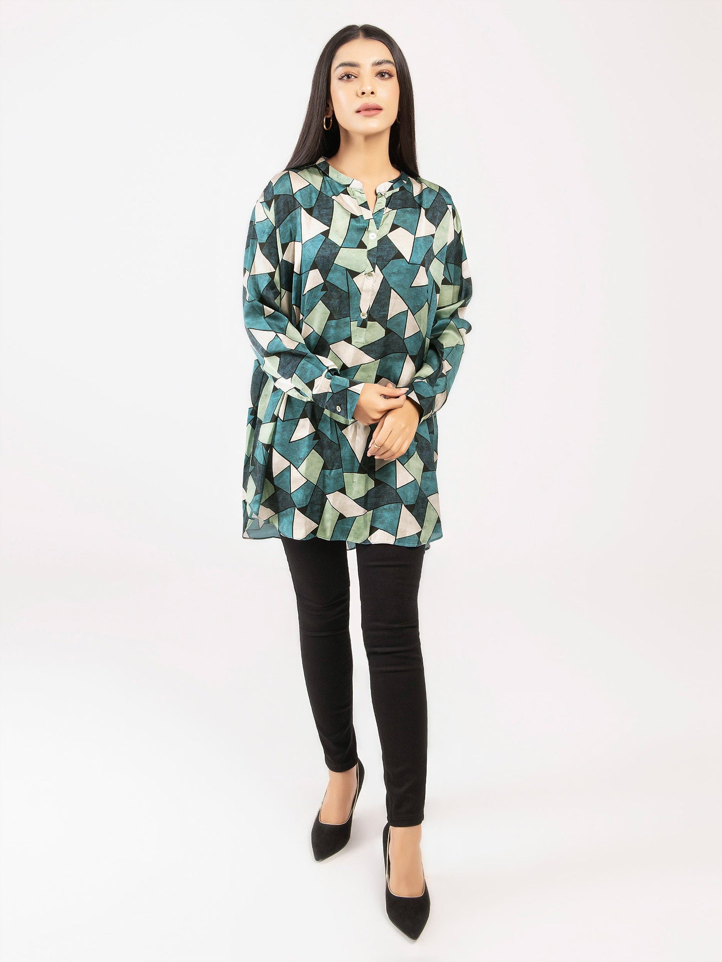 Limelight - Printed Silk Top