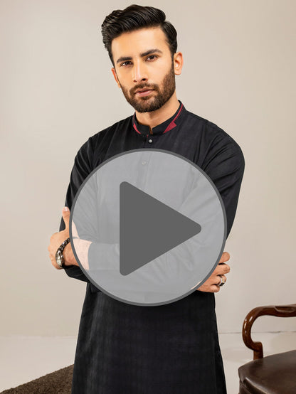 Limelight - Self Jacquard Kurta