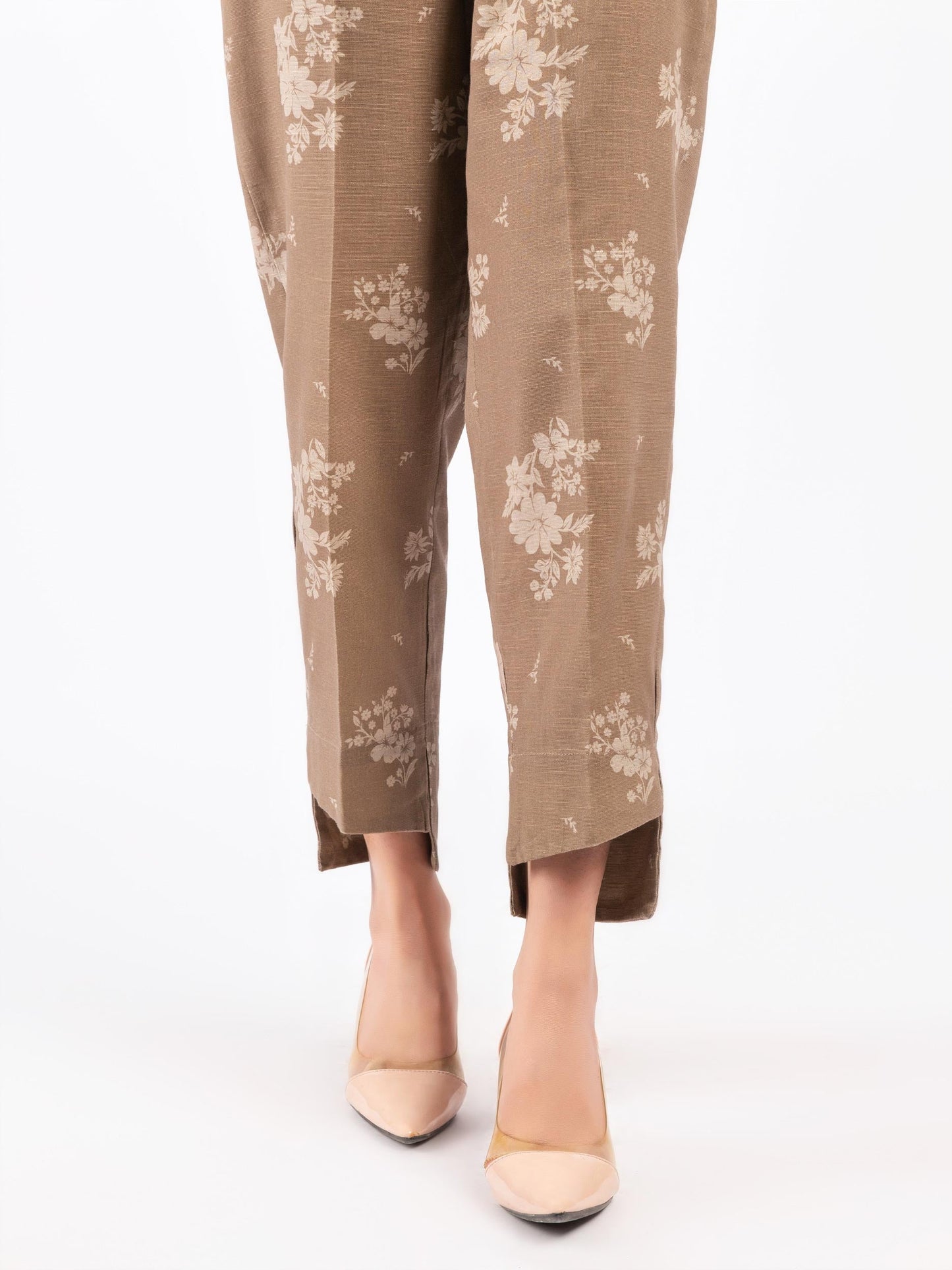 Printed Khaddar Trousers