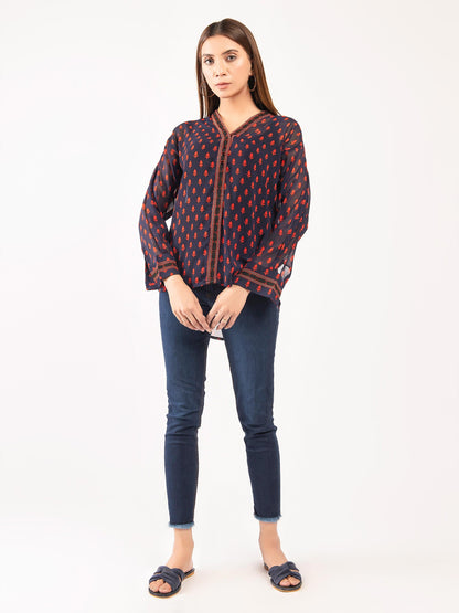 Limelight - Printed Chiffon Top