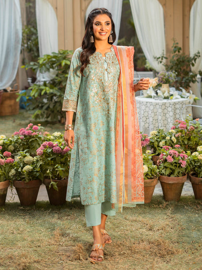 Embroidered Lawn Suit