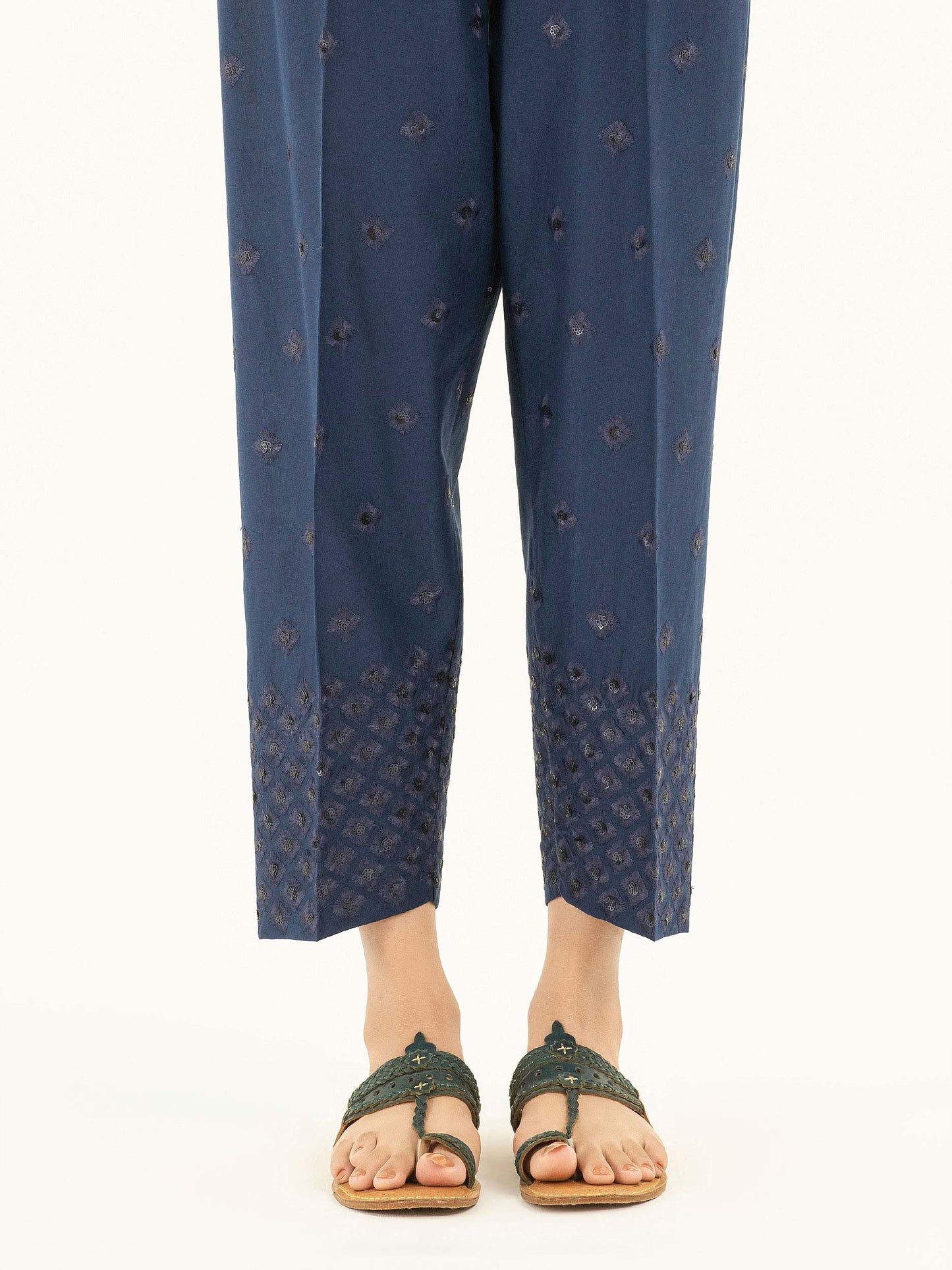 Embroidered Cambric Trousers