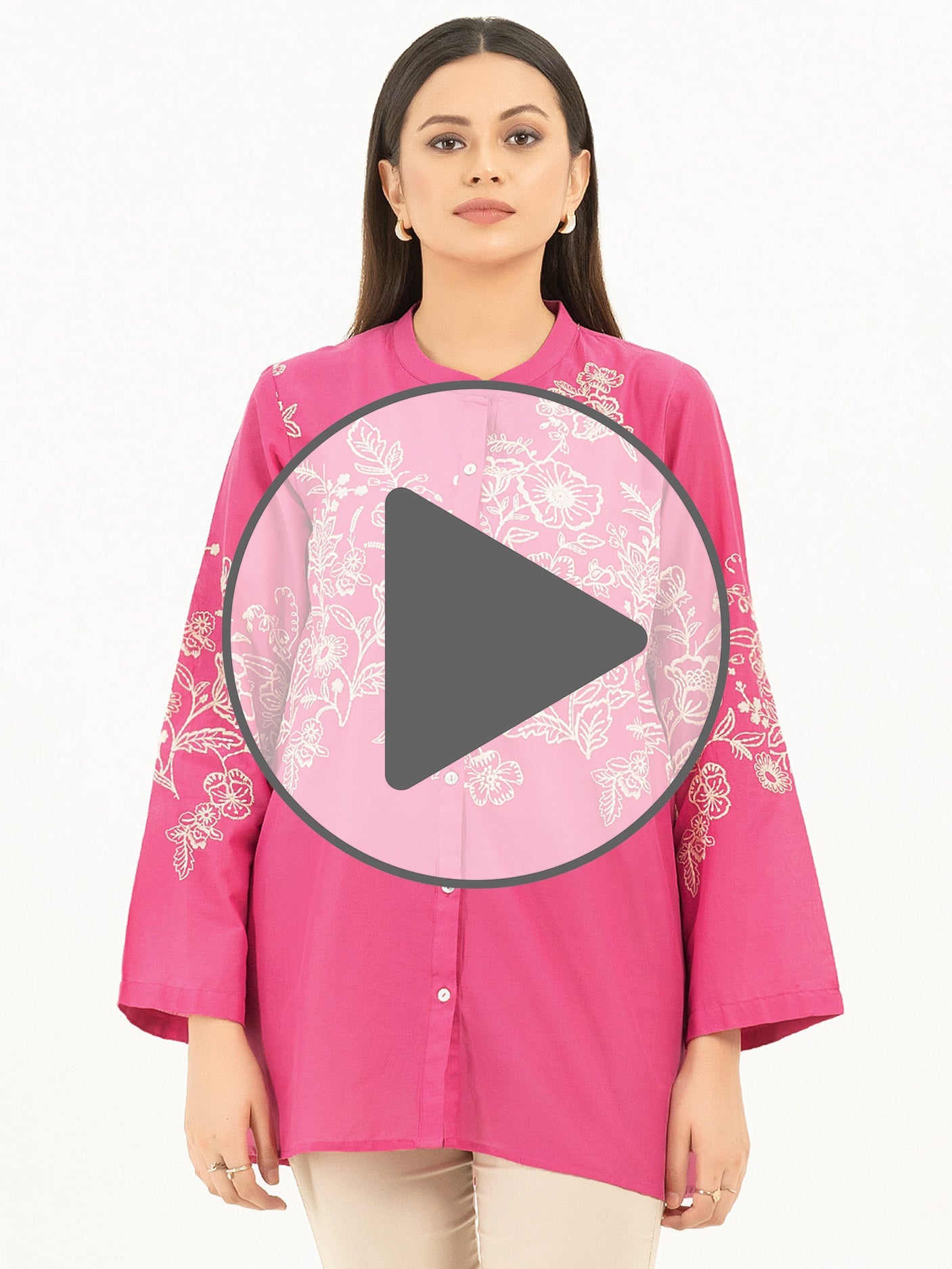 Limelight - Cambric Kurti-Embroidered (Pret)