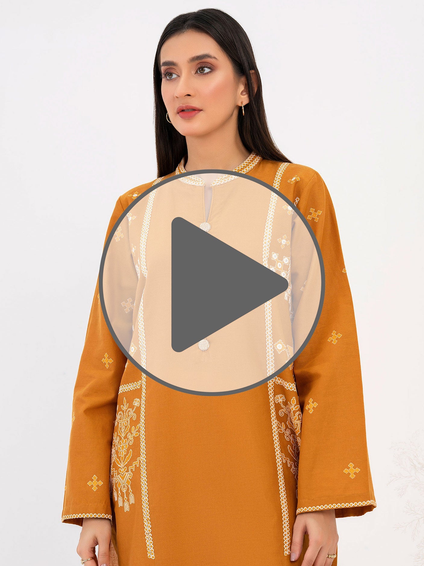 Khaddar Shirt-Embroidered (Pret)