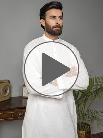 Limelight - Self Jacquard Kurta