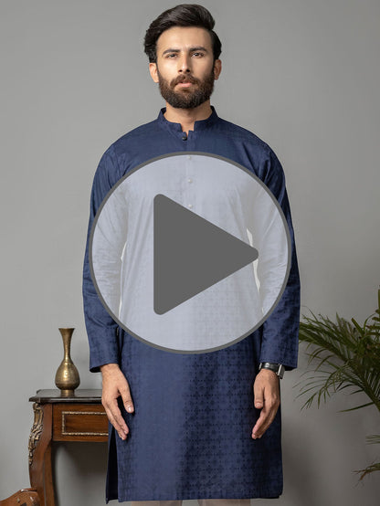 Limelight - Self Jacquard Kurta