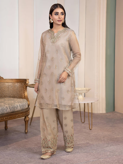 Limelight - 3 Piece Net Suit-Embroidered(Pret)