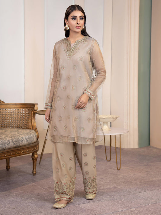 Limelight - 3 Piece Net Suit-Embroidered(Pret)