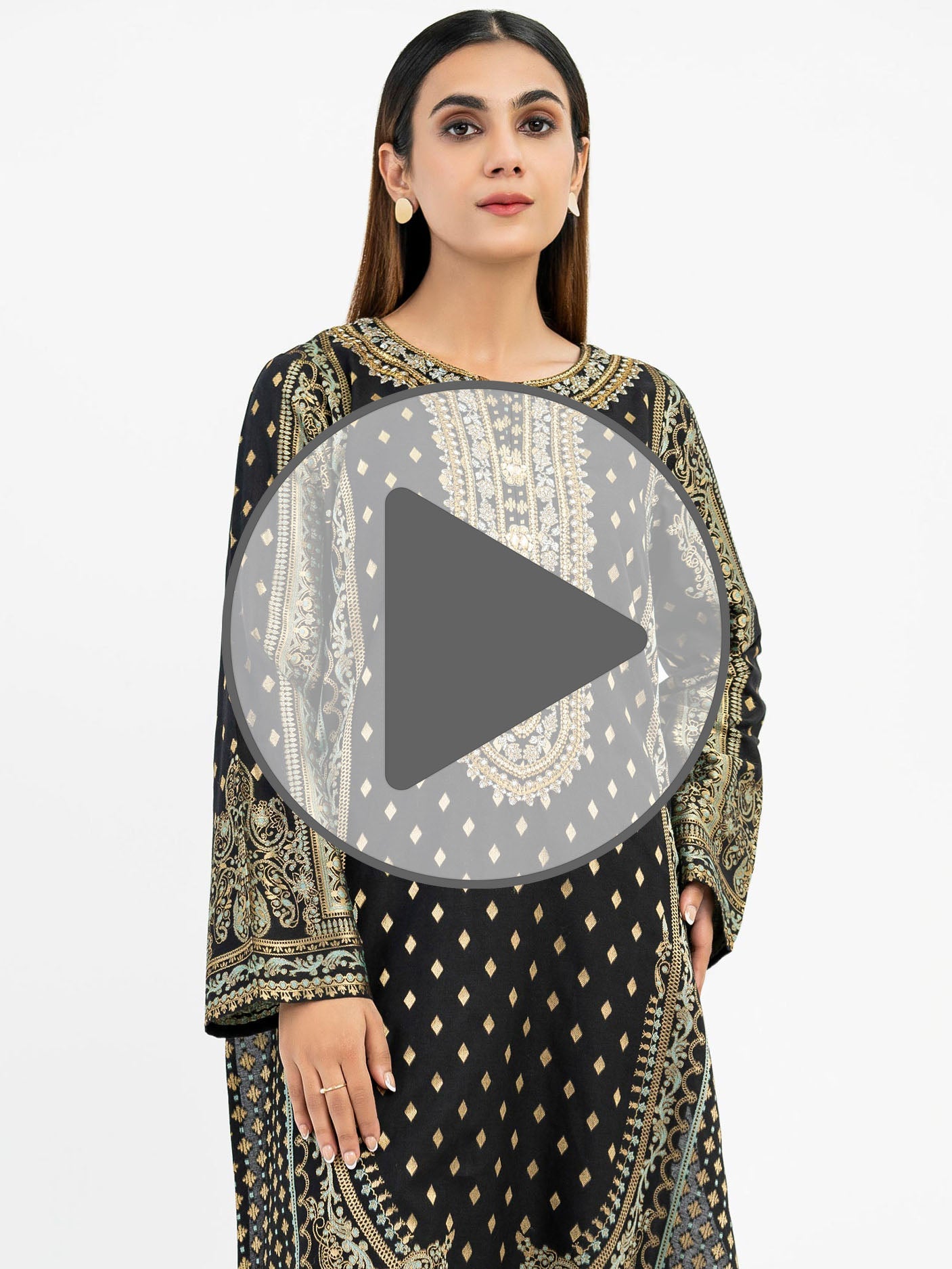 Jacquard Shirt-Embroidered (Pret)