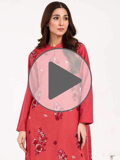 Limelight - Khaddar shirt-Embroidered(Pret)