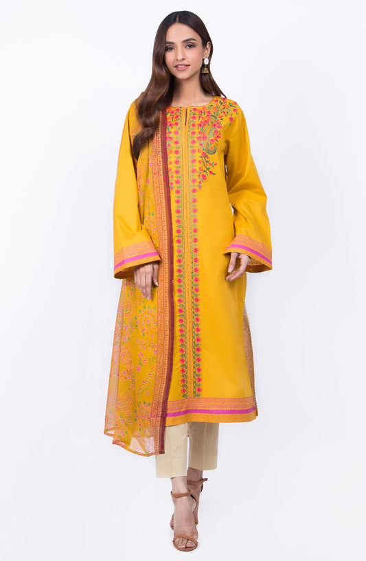 Orient - Unstitched 3 Piece Embroidered Lawn Suit