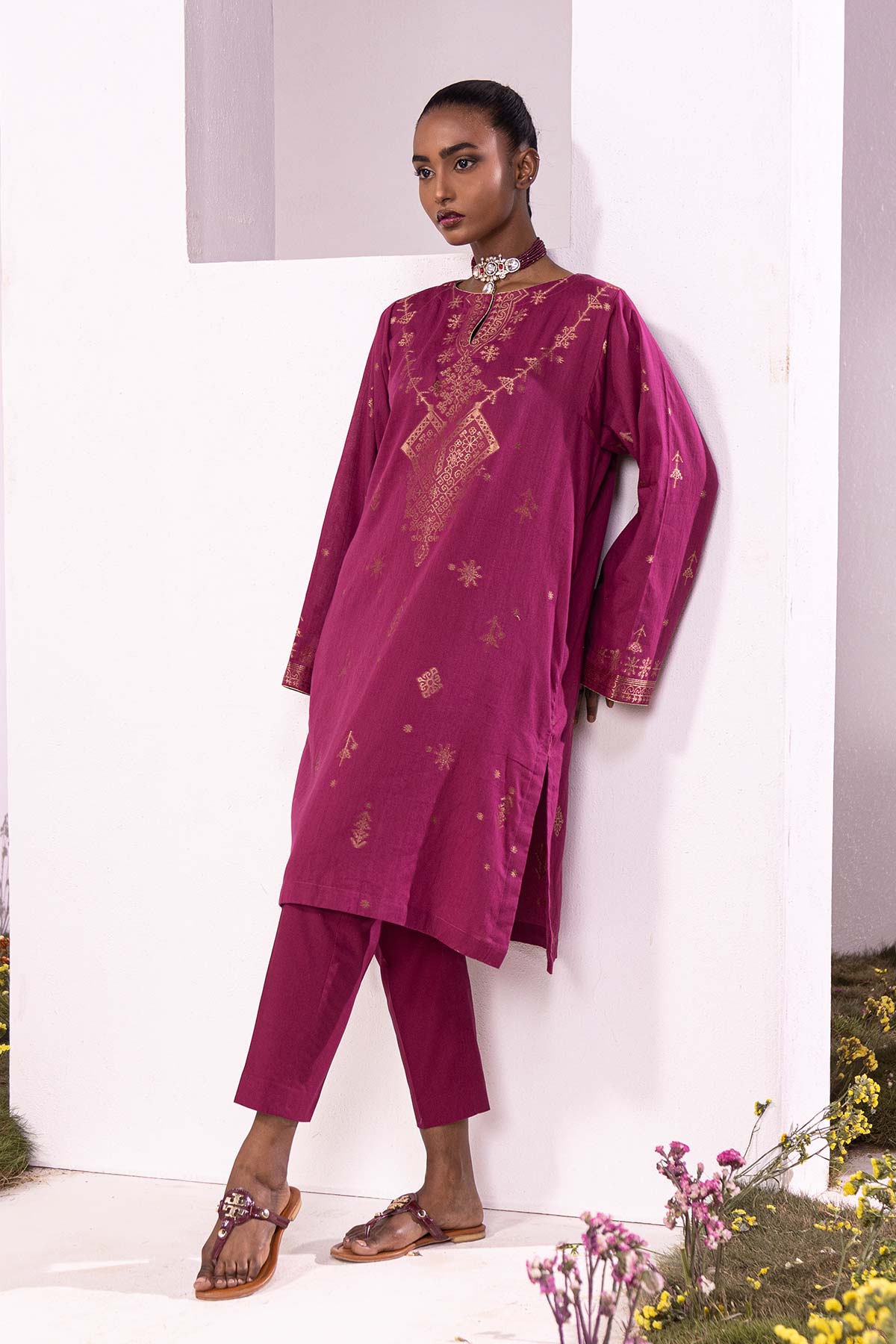 Jacquard Kurti