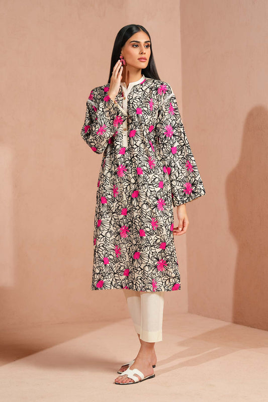 Dyed Embroidered Lawn Shirt