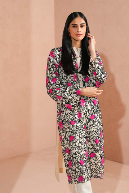 Dyed Embroidered Lawn Shirt
