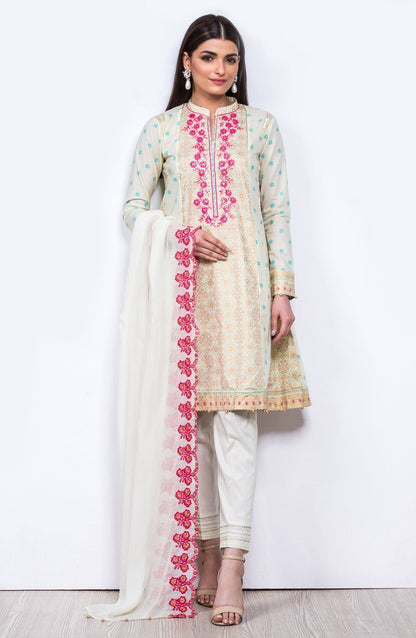 Orient - Unstitched 3 Piece Embroidered Lawn Suit