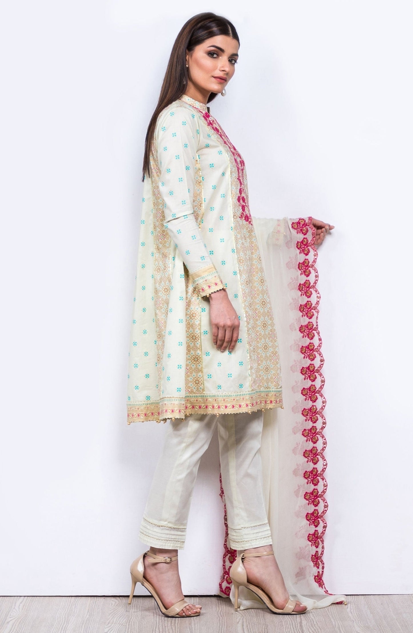 Orient - Unstitched 3 Piece Embroidered Lawn Suit